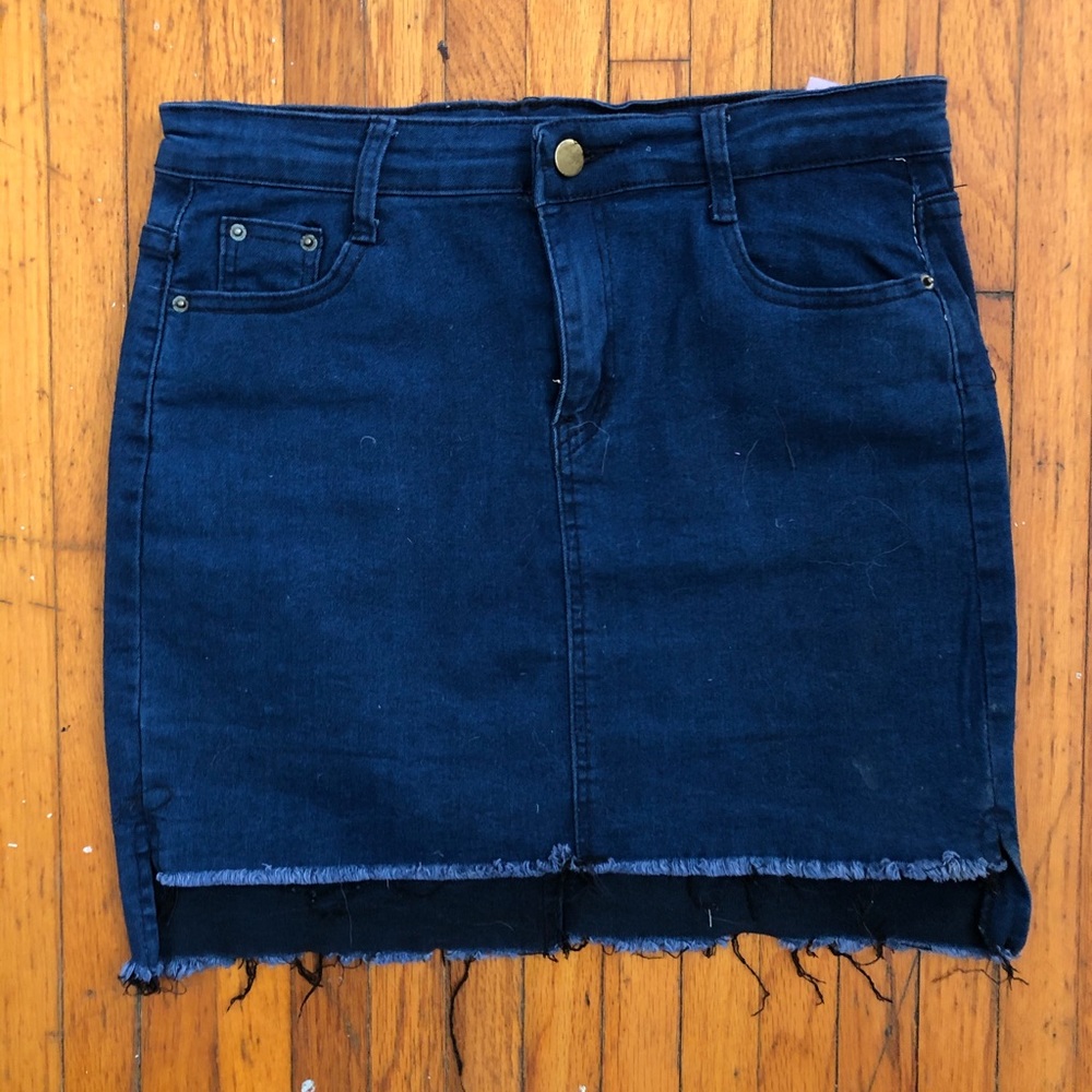 Super Stretchy Denim Mini Skirt
